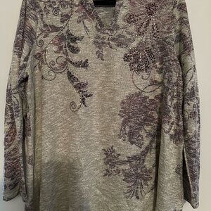 Floral Patterned Women's Top